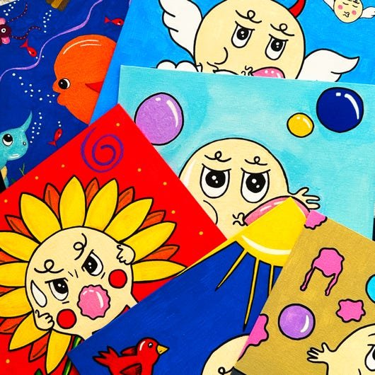 Panel de Bob Bubble Gum & de l'océan