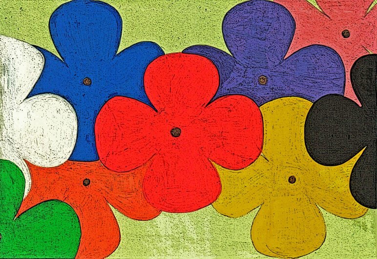 Illustration Flowers power